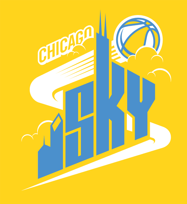 Chicago Sky 2006-Pres Alternate Logo v2 iron on heat transfer